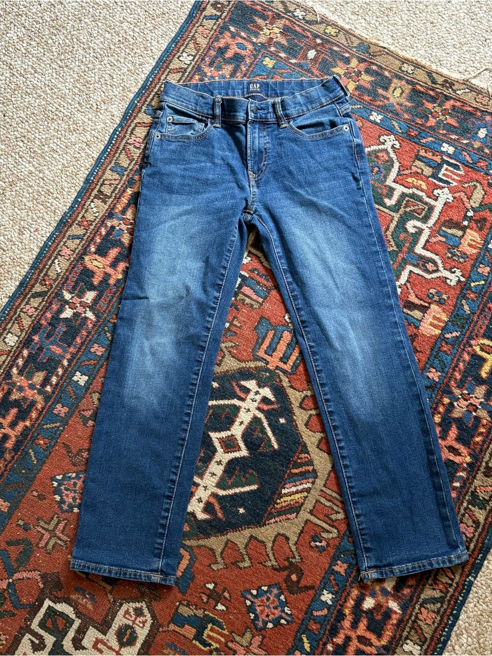 GAP regular stretch straight NEW Medium Blue Straight Jeans 10Y